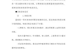 如何通过个性化训练计划为篮球运动员提供支持?